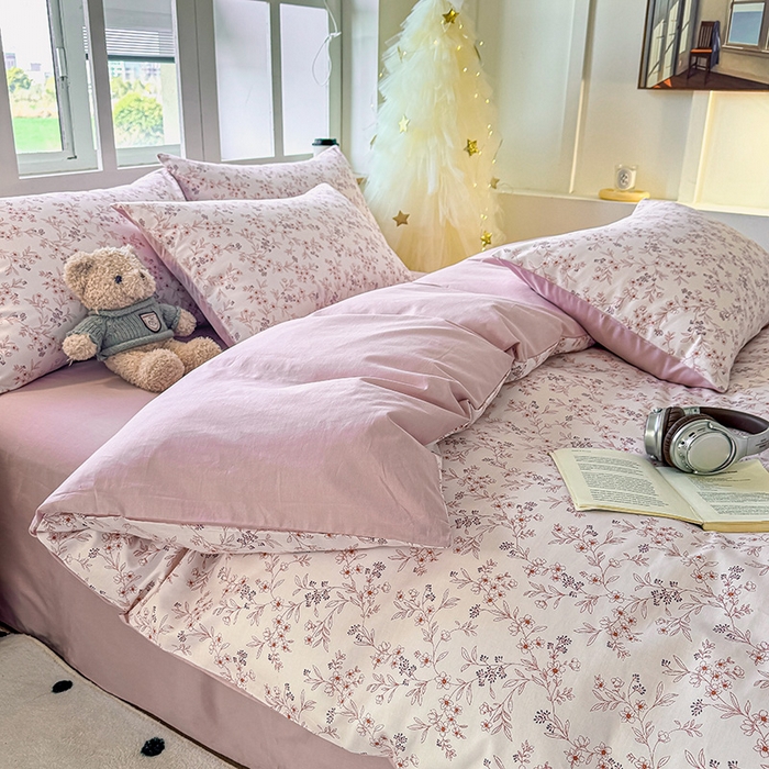 91家纺网 家纺一手货源 找家纺 芊寻家居 2025新款13372全棉印花系列单枕套 芷若