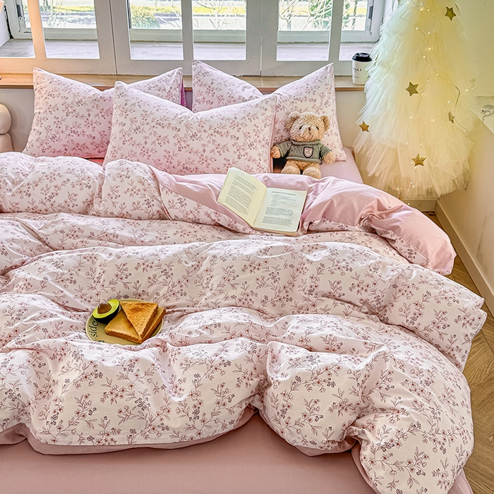 91家纺网 家纺一手货源 找家纺 芊寻家居 2025新款13372全棉印花系列单枕套 芷若