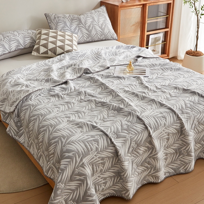 91家纺网 家纺一手货源 找家纺 （总）梦镜家纺 2025新款A类针织双层纱盖毯毯子