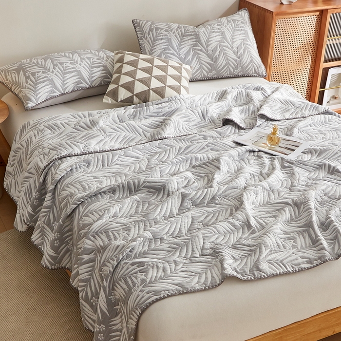 91家纺网 家纺一手货源 找家纺 （总）梦镜家纺 2025新款A类针织双层纱盖毯毯子