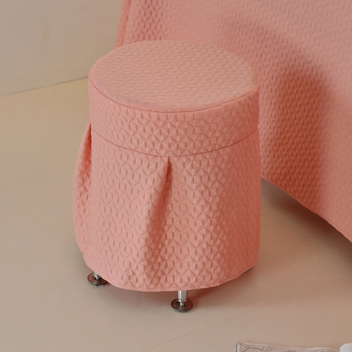 91家纺网 家纺一手货源 找家纺 琪宝阁 2025新款美容床罩四件套美容院专用套件-小风车系列 小风车-粉色