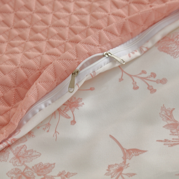 91家纺网 家纺一手货源 找家纺 琪宝阁 2025新款美容床罩四件套美容院专用套件-小风车系列 小风车-粉色