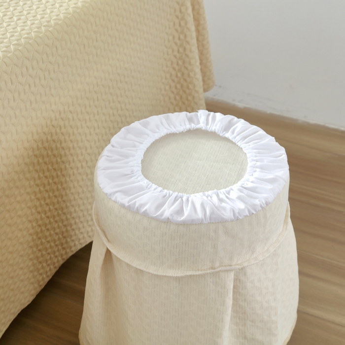 91家纺网 家纺一手货源 找家纺 琪宝阁 2025新款美容床罩四件套美容院专用套件-小风车系列 小风车-卡其