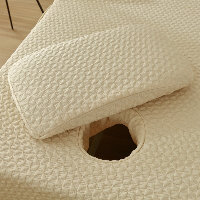 91家纺网 家纺一手货源 找家纺 琪宝阁 2025新款美容床罩四件套美容院专用套件-小风车系列 小风车-卡其