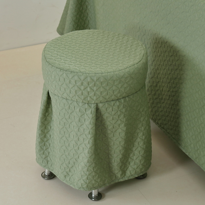 91家纺网 家纺一手货源 找家纺 琪宝阁 2025新款美容床罩四件套美容院专用套件-小风车系列 小风车-绿色