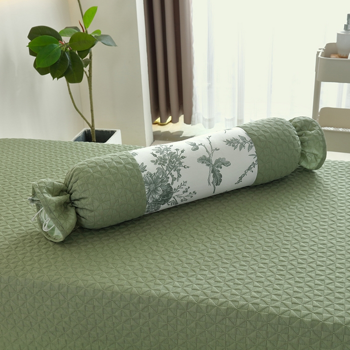 91家纺网 家纺一手货源 找家纺 琪宝阁 2025新款美容床罩四件套美容院专用套件-小风车系列 小风车-绿色