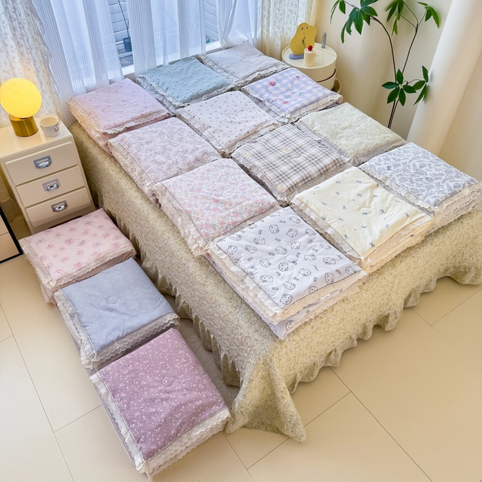 91家纺网 家纺一手货源 找家纺 （总）梦可莱家居 2025夏季新款木棉夏被镂空花边床盖四件套