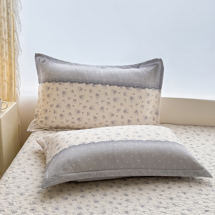 91家纺网 家纺一手货源 找家纺 梦可莱家居 2025夏季新款木棉夏被镂空花边床盖四件套 韩兰