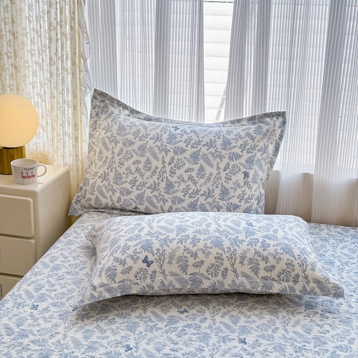 91家纺网 家纺一手货源 找家纺 梦可莱家居 2025夏季新款木棉夏被镂空花边床盖四件套 兰芝