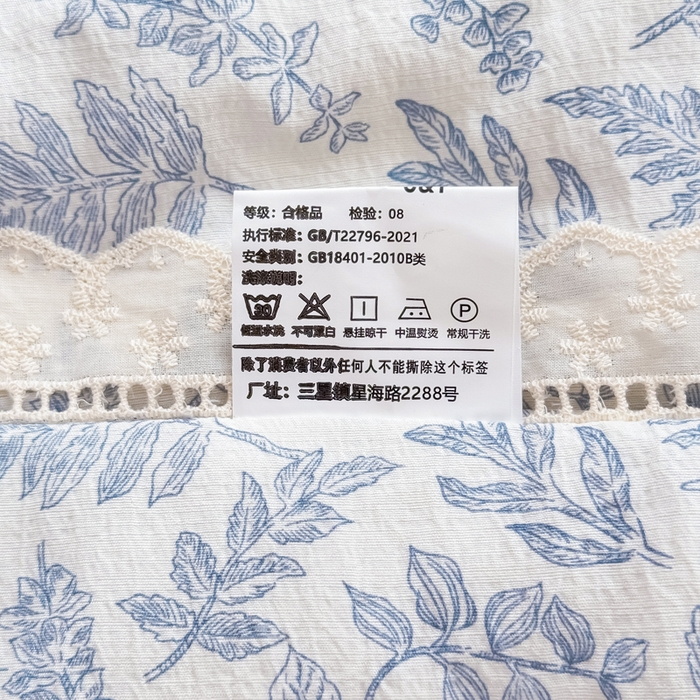 91家纺网 家纺一手货源 找家纺 梦可莱家居 2025夏季新款木棉夏被镂空花边床盖四件套 兰芝