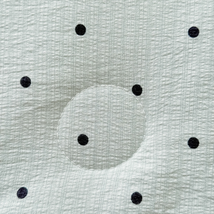 91家纺网 家纺一手货源 找家纺 梦可莱家居 2025夏季新款木棉夏被镂空花边床盖四件套 绿色波点