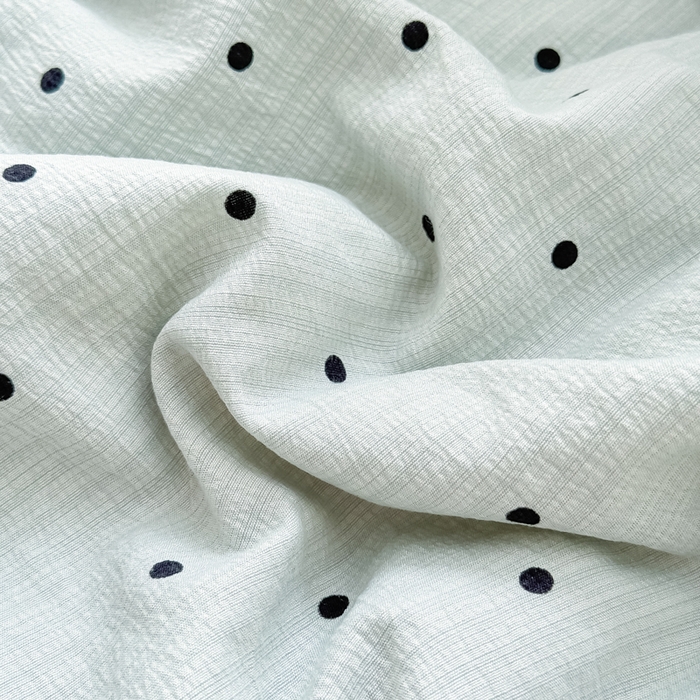 91家纺网 家纺一手货源 找家纺 梦可莱家居 2025夏季新款木棉夏被镂空花边床盖四件套 绿色波点