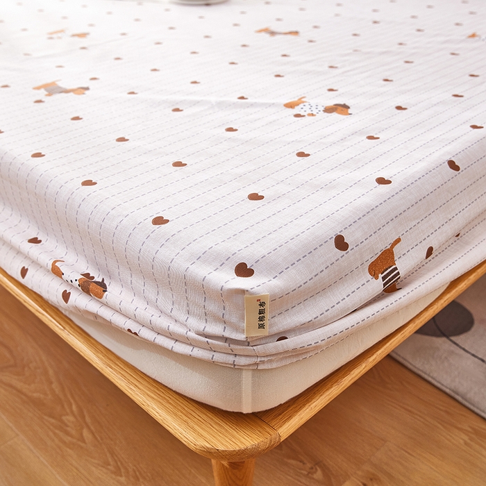 91家纺网 家纺一手货源 找家纺 （总）蕾诺家纺 2025新款老粗布加厚全包防滑防尘罩床罩床笠