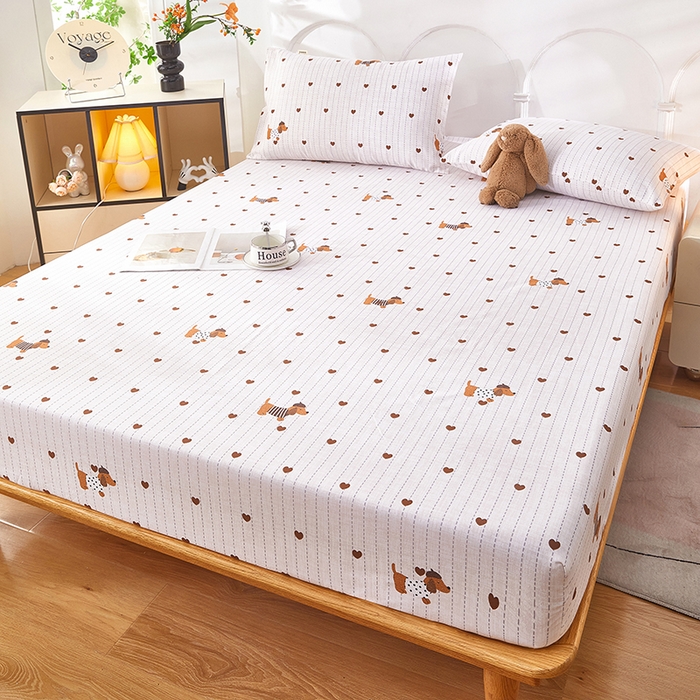 91家纺网 家纺一手货源 找家纺 （总）蕾诺家纺 2025新款老粗布加厚全包防滑防尘罩床罩床笠