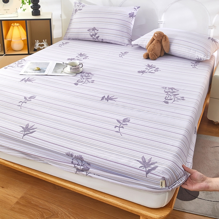 91家纺网 家纺一手货源 找家纺 （总）蕾诺家纺 2025新款老粗布加厚全包防滑防尘罩床罩床笠