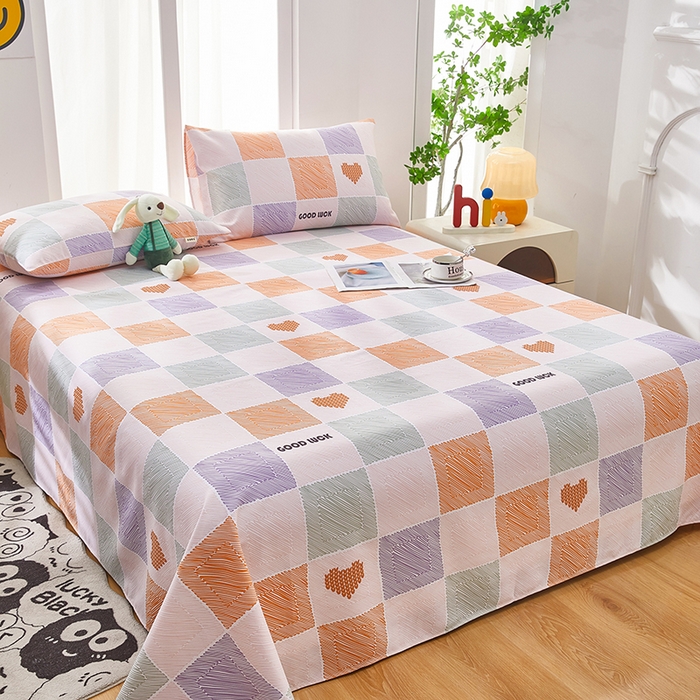 91家纺网 家纺一手货源 找家纺 （总）蕾诺家纺 2025新款老粗布加厚全包防滑床单可组合三件套