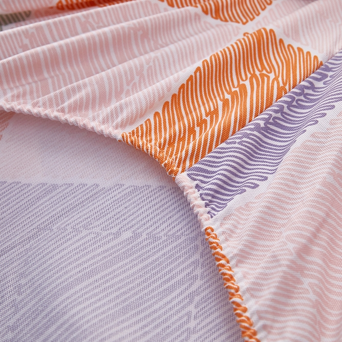 91家纺网 家纺一手货源 找家纺 蕾诺家纺 2025新款老粗布加厚全包防滑防尘罩床罩床笠 格缘