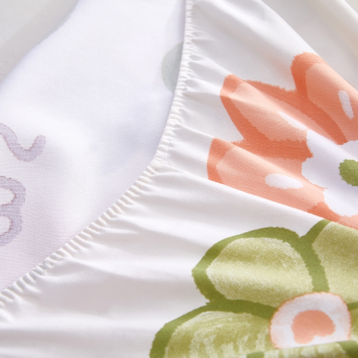 91家纺网 家纺一手货源 找家纺 蕾诺家纺 2025新款老粗布加厚全包防滑防尘罩床罩床笠 花汐