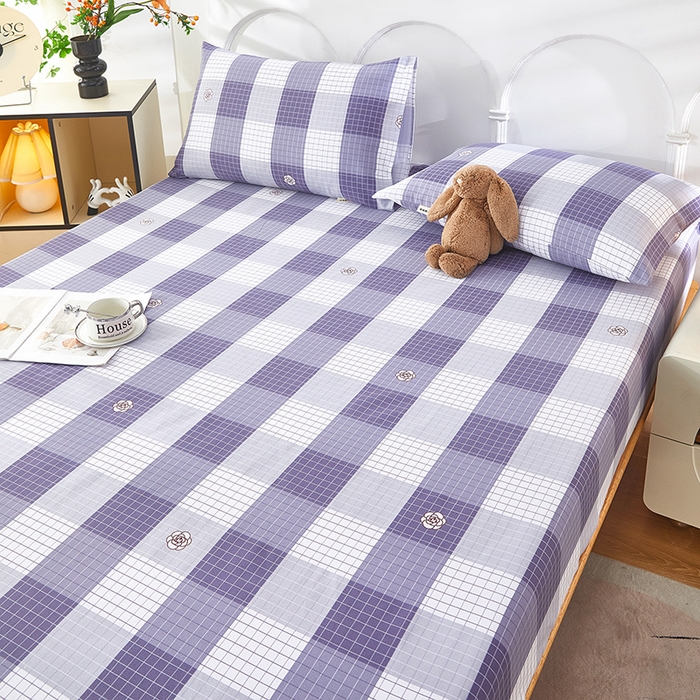 91家纺网 家纺一手货源 找家纺 蕾诺家纺 2025新款老粗布加厚全包防滑防尘罩床罩床笠 露雅