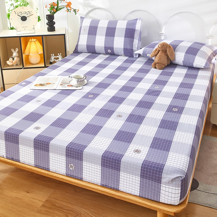 91家纺网 家纺一手货源 找家纺 蕾诺家纺 2025新款老粗布加厚全包防滑防尘罩床罩床笠 露雅