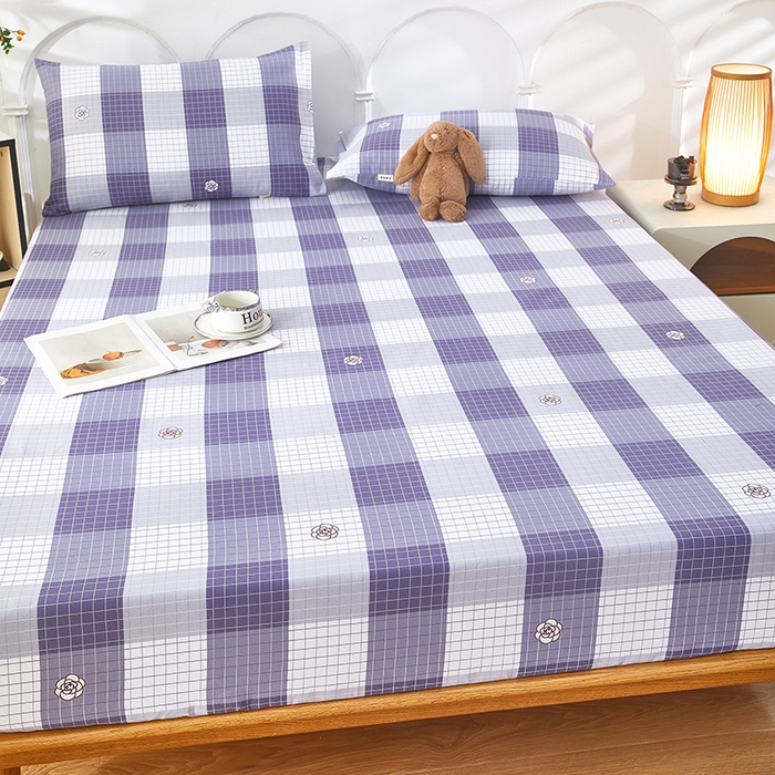 91家纺网 家纺一手货源 找家纺 蕾诺家纺 2025新款老粗布加厚全包防滑防尘罩床罩床笠 露雅