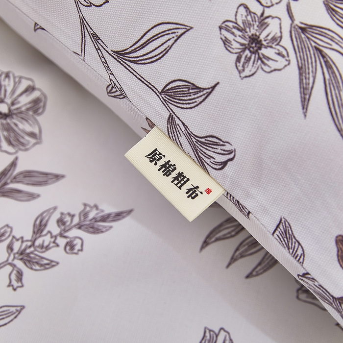 91家纺网 家纺一手货源 找家纺 蕾诺家纺 2025新款老粗布加厚全包防滑防尘罩床罩床笠 蔷馨