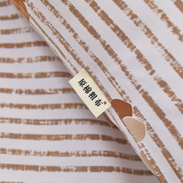 91家纺网 家纺一手货源 找家纺 蕾诺家纺 2025新款老粗布加厚全包防滑防尘罩床罩床笠 条纹熊