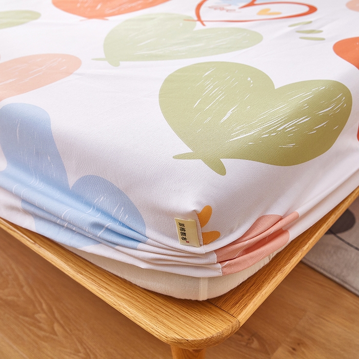 91家纺网 家纺一手货源 找家纺 蕾诺家纺 2025新款老粗布加厚全包防滑防尘罩床罩床笠 心怡