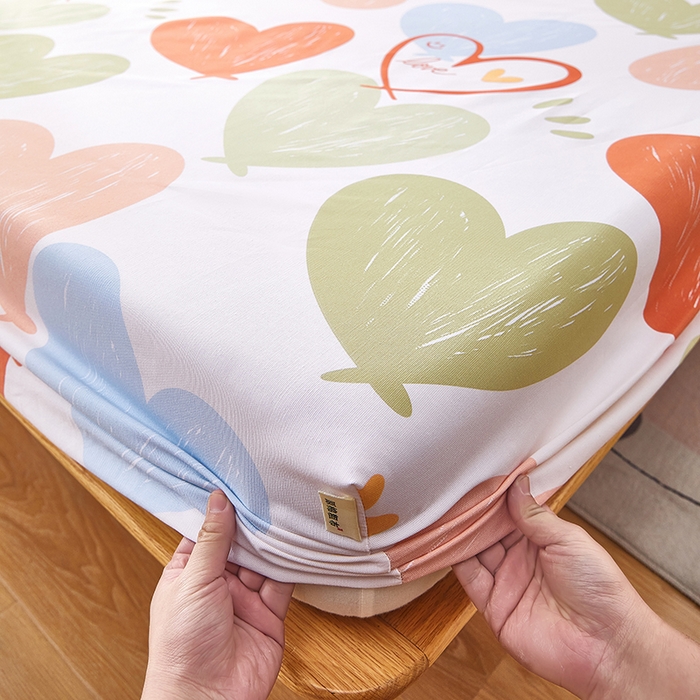 91家纺网 家纺一手货源 找家纺 蕾诺家纺 2025新款老粗布加厚全包防滑防尘罩床罩床笠 心怡