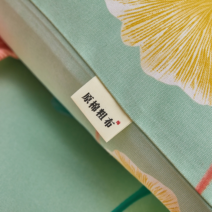 91家纺网 家纺一手货源 找家纺 蕾诺家纺 2025新款老粗布加厚全包防滑防尘罩床罩床笠 杏然