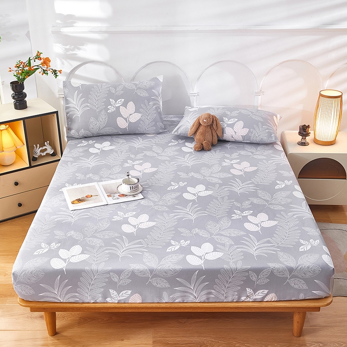 91家纺网 家纺一手货源 找家纺 蕾诺家纺 2025新款老粗布加厚全包防滑防尘罩床罩床笠 语露