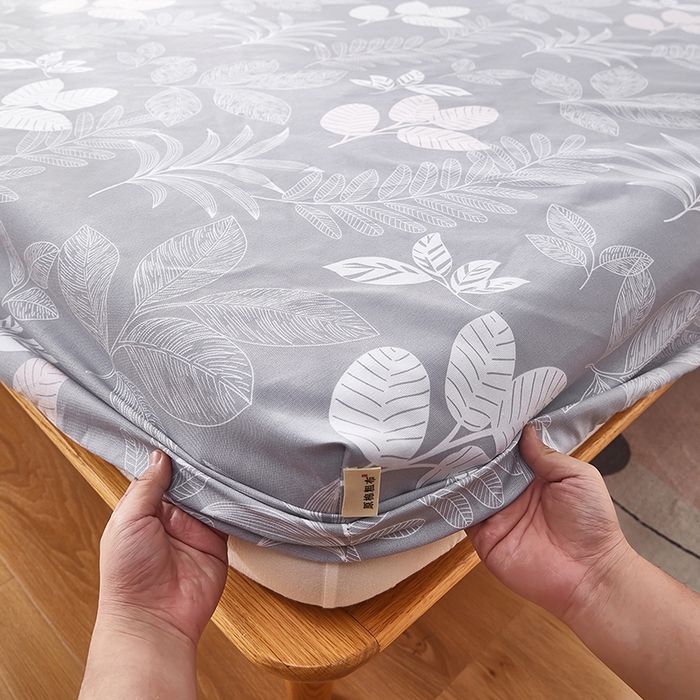 91家纺网 家纺一手货源 找家纺 蕾诺家纺 2025新款老粗布加厚全包防滑防尘罩床罩床笠 语露