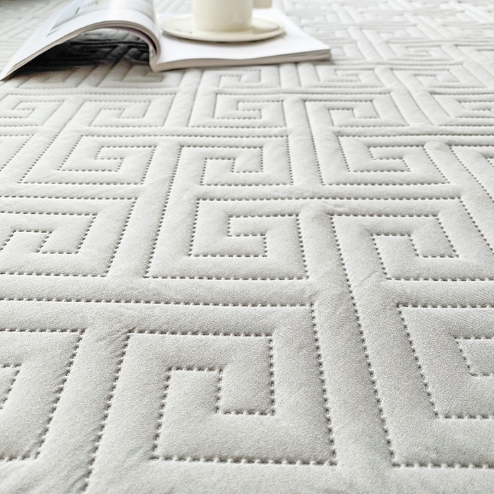 91家纺网 家纺一手货源 找家纺 花言狐语 2025新款A类防水床笠隔尿透气席梦思保护套可定制水洗 富贵格-灰