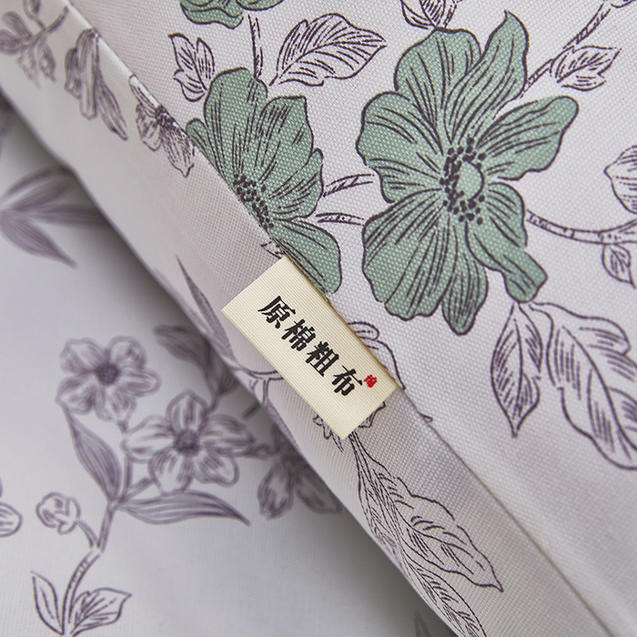 91家纺网 家纺一手货源 找家纺 蕾诺家纺 2025新款老粗布加厚全包防滑床单可组合三件套 蔷绯