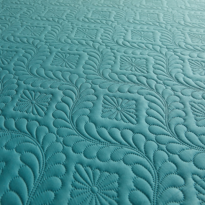 91家纺网 家纺一手货源 找家纺 花言狐语 2025新款A类防水床笠隔尿透气席梦思保护套可定制水洗 富贵花-墨绿