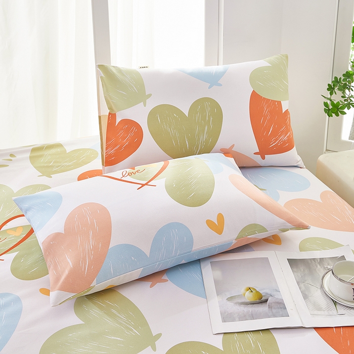 91家纺网 家纺一手货源 找家纺 蕾诺家纺 2025新款老粗布加厚全包防滑床单可组合三件套 心怡