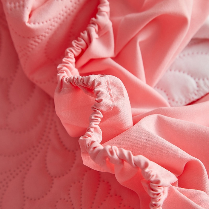 91家纺网 家纺一手货源 找家纺 花言狐语 2025新款A类防水床笠隔尿透气席梦思保护套可定制水洗 富贵花-玉色