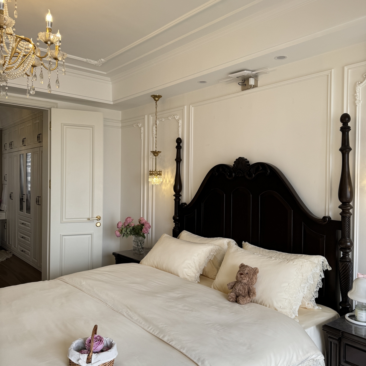 91家纺网 家纺一手货源 找家纺 （总）秀色家纺 秀色家纺 2025新款法式田园轻奢蕾丝荷叶边被套贡缎全棉四件套纯棉公主风高级床品（网红实拍风）