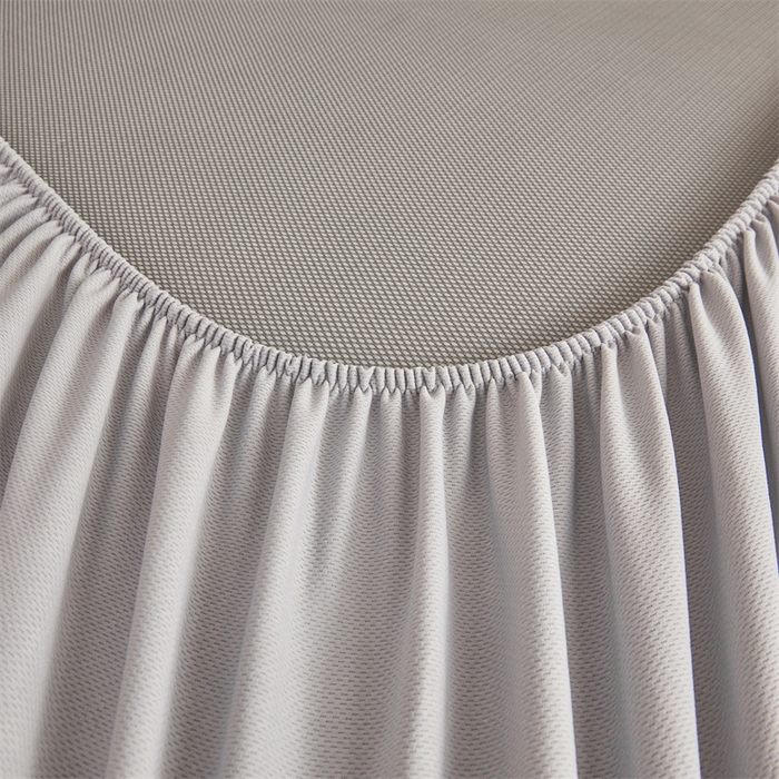 91家纺网 家纺一手货源 找家纺 布卢姆床垫 2025新款A类PE凉感华夫格刺绣凉豆豆席床笠款 豆豆床笠-深灰