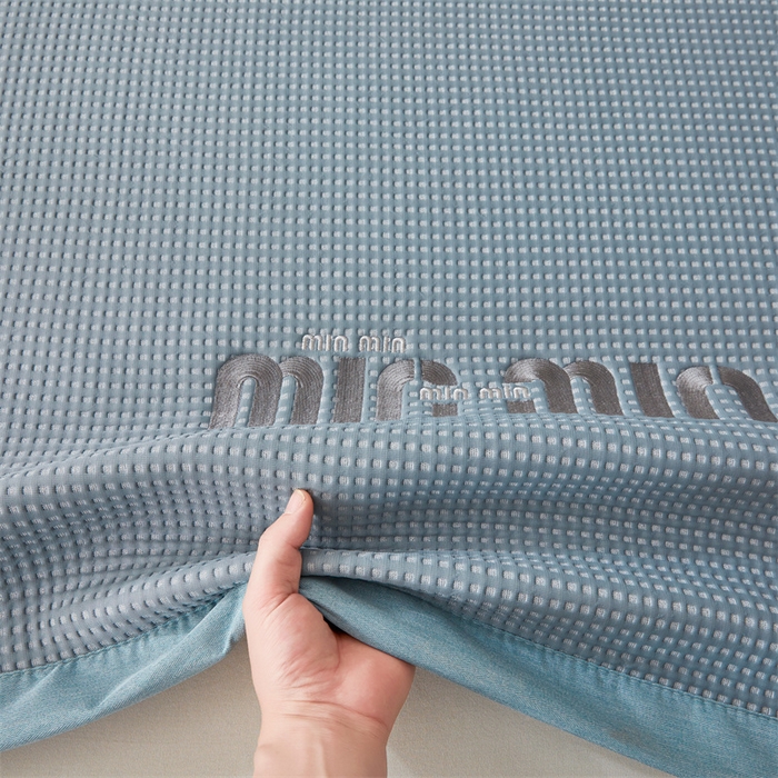 91家纺网 家纺一手货源 找家纺 （总）布卢姆床垫 2025新款A类乙纶PE刺绣凉豆豆席豆豆床席凉席