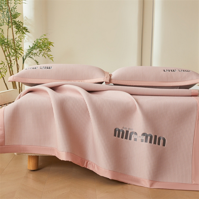 91家纺网 家纺一手货源 找家纺 （总）布卢姆床垫 2025新款A类乙纶PE刺绣凉豆豆席豆豆床席凉席