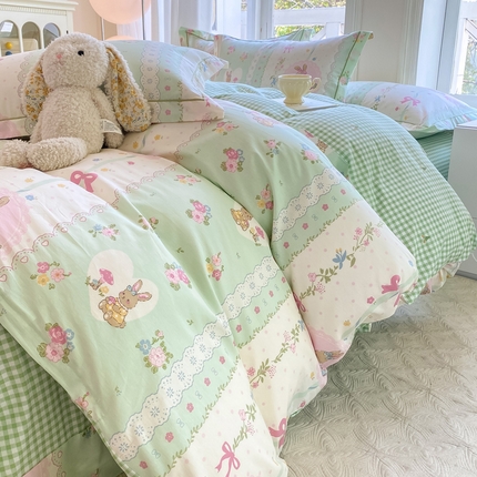 91家纺网 家纺一手货源 找家纺 （总）凌鼎 2025新款13070全棉印花款四件套