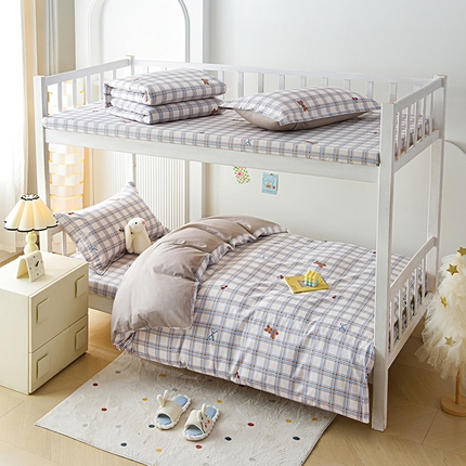 91家纺网 家纺一手货源 找家纺 （总）拔萃 2025新款0.9米床1.2米床纯棉全棉学生宿舍床单款三件套六件套