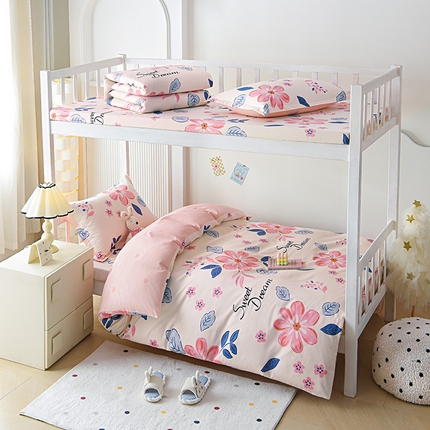 91家纺网 家纺一手货源 找家纺 （总）拔萃 2025新款0.9米床1.2米床纯棉全棉学生宿舍床单款三件套六件套