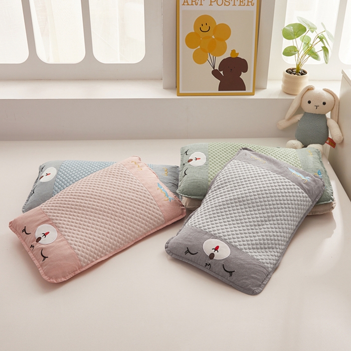 91家纺网 家纺一手货源 找家纺 （总）幸运草  2025新款凉豆豆全荞麦壳儿童枕芯夏天卡通可爱荞麦凉枕
