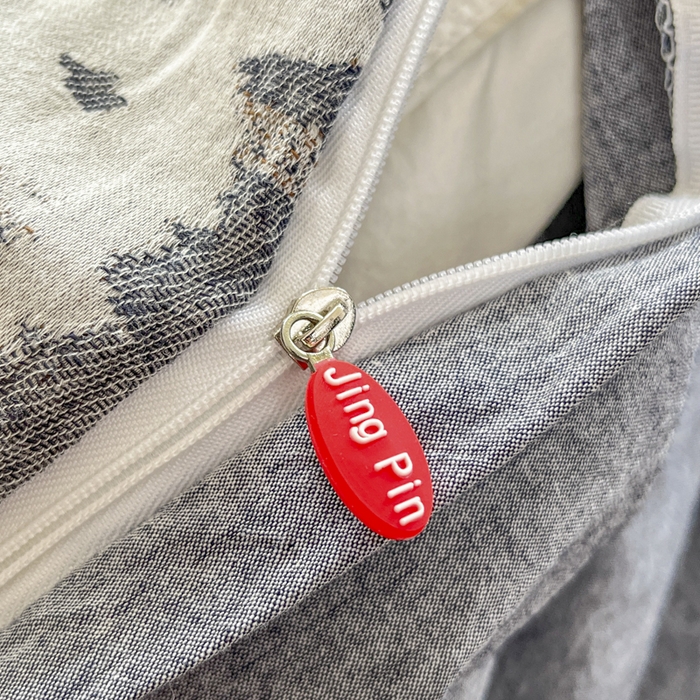 91家纺网 家纺一手货源 找家纺 菡宝 2025新款A类纯棉全棉双层纱提花四件套 支持定做定制尺寸 埃利瑟-丈青