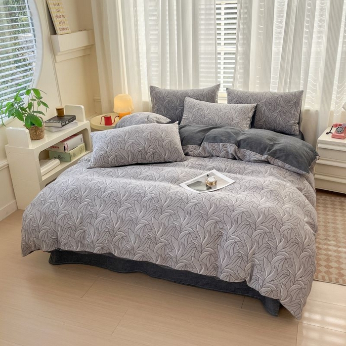 91家纺网 家纺一手货源 找家纺 菡宝 2025新款A类纯棉被罩全棉双层纱提花单被套 支持定做定制尺寸 摩登