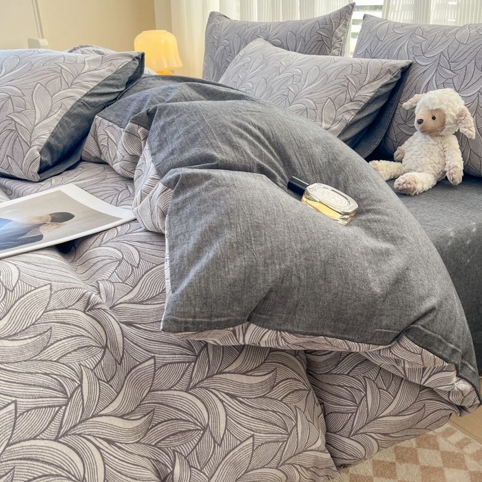 91家纺网 家纺一手货源 找家纺 菡宝 2025新款A类纯棉被罩全棉双层纱提花单被套 支持定做定制尺寸 摩登