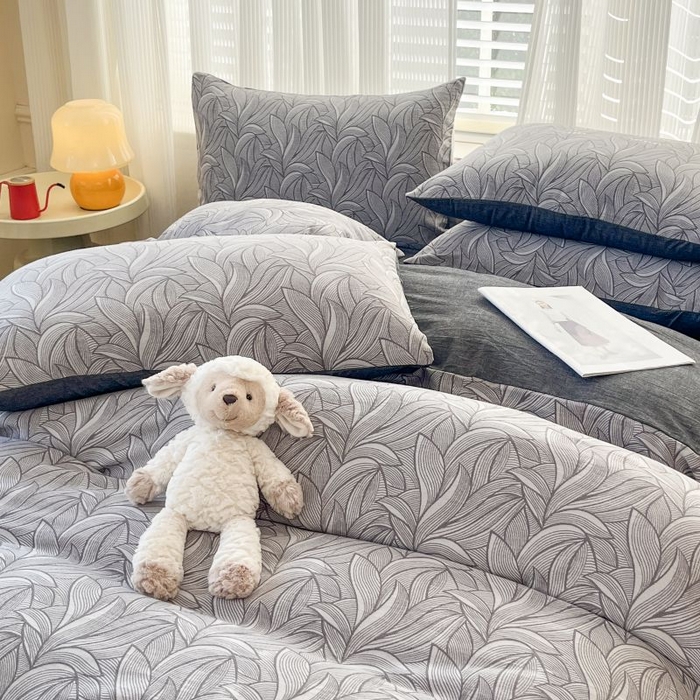 91家纺网 家纺一手货源 找家纺 菡宝 2025新款A类纯棉被罩全棉双层纱提花单被套 支持定做定制尺寸 摩登