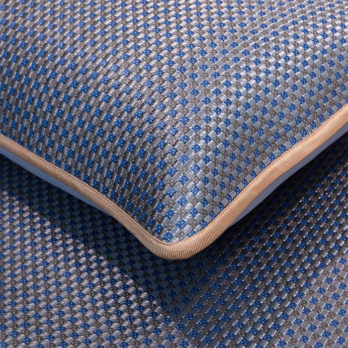 91家纺网 家纺一手货源 找家纺 （总）罗艺轩 2025新款可拆卸床笠式床裙凉感冰丝藤席三件套-爱星海